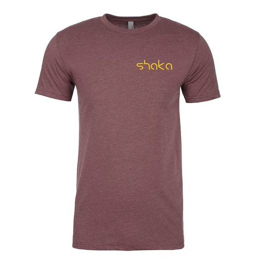 Shaka Shirt - Maroon & Gold